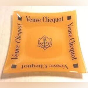 Veuve Clicquot Orange Glass Tray